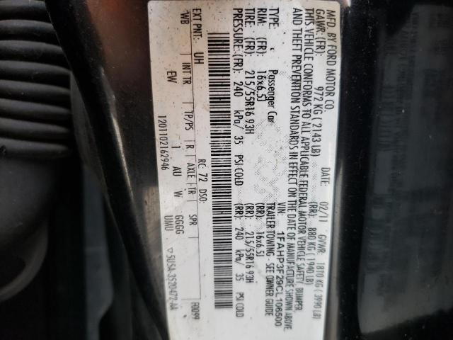 Photo 10 from auction – 2012 FORD FOCUS SE with VIN 1FAHP3F29CL106500