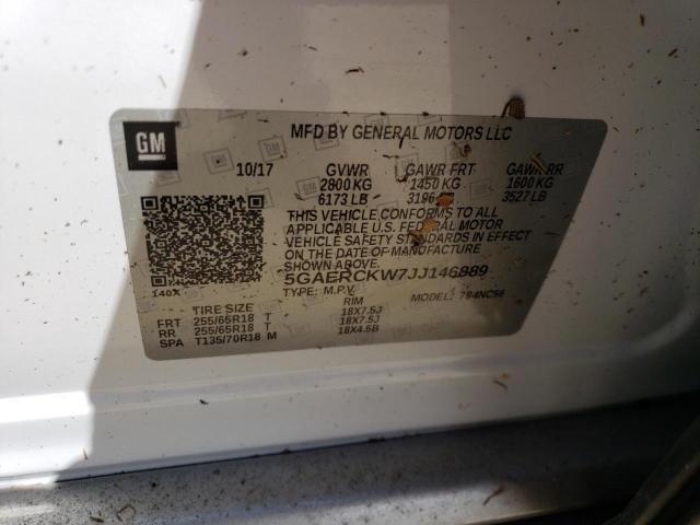 Photo 10 from auction – 2018 BUICK ENCLAVE PR with VIN 5GAERCKW7JJ146889