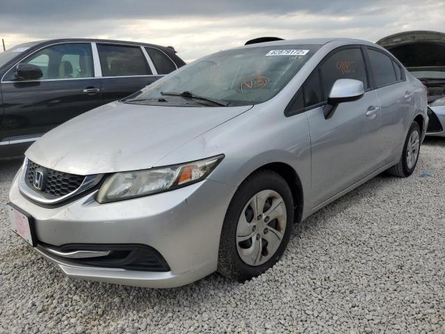 Photo 2 from auction – 2013 HONDA CIVIC LX with VIN 19XFB2F50DE047187