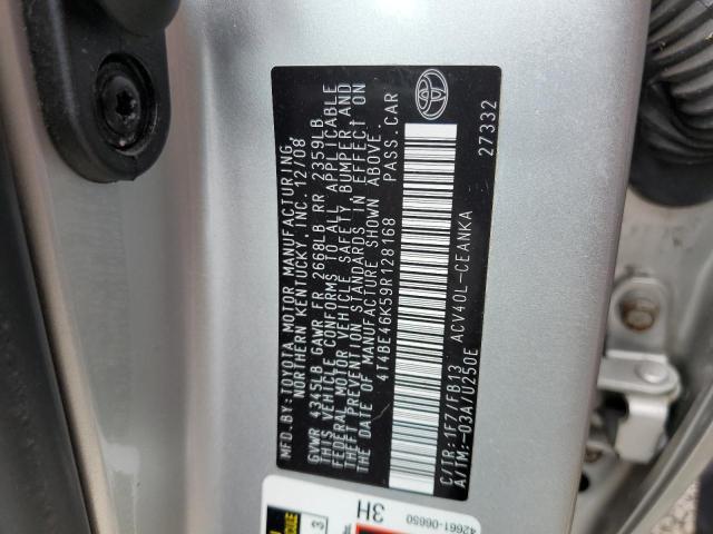 Photo 10 from auction – 2009 TOYOTA CAMRY BASE with VIN 4T4BE46K59R128168