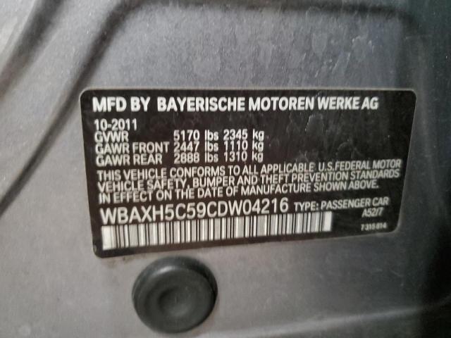 Photo 10 from auction – 2012 BMW 528 XI with VIN WBAXH5C59CDW04216