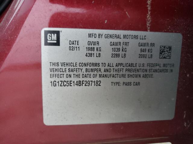 Photo 10 from auction – 2011 CHEVROLET MALIBU 1LT with VIN 1G1ZC5E14BF297182