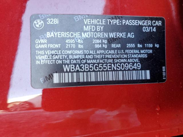 Photo 10 from auction – 2014 BMW 328 XI SUL with VIN WBA3B5G55ENS09649
