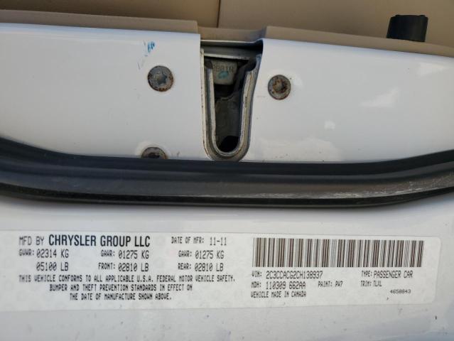 Photo 10 from auction – 2012 CHRYSLER 300 LIMITE with VIN 2C3CCACG2CH138937