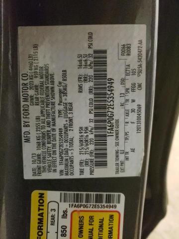 Photo 10 from auction – 2014 FORD FUSION S with VIN 1FA6P0G72E5354949