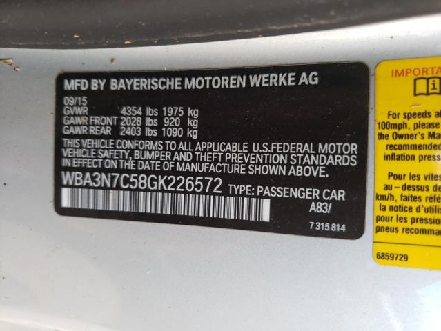 Photo 10 from auction – 2016 BMW 428 I with VIN WBA3N7C58GK226572