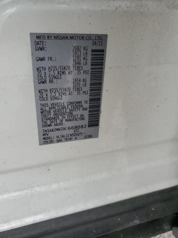 Photo 10 from auction – 2013 NISSAN PATHFINDER with VIN 5N1AR2MN7DC668082