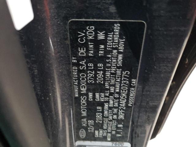 Photo 10 from auction – 2019 KIA FORTE FE with VIN 3KPF24AD5KE073775