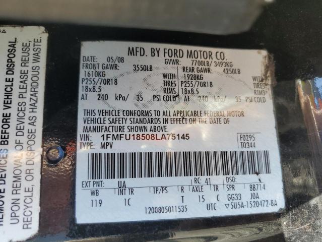 Photo 10 from auction – 2008 FORD EXPEDITION with VIN 1FMFU18508LA75145