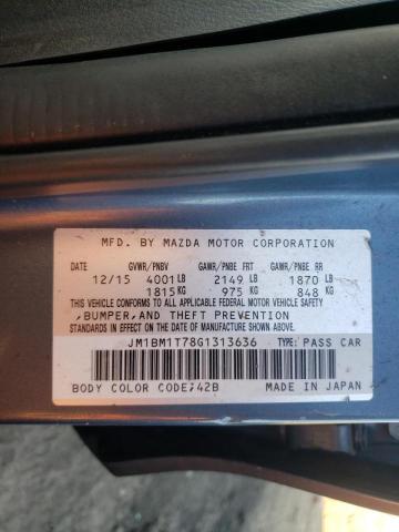 Photo 10 from auction – 2016 MAZDA 3 SPORT with VIN JM1BM1T78G1313636