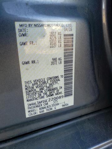 Photo 10 from auction – 2016 NISSAN ALTIMA 2.5 with VIN 1N4AL3AP1GC220089