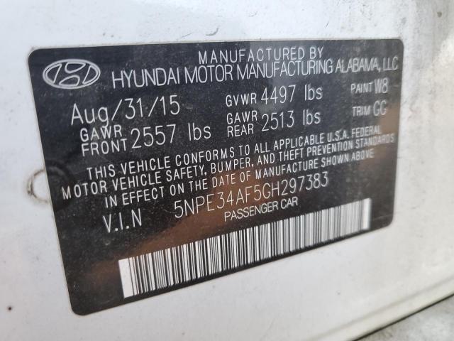 Photo 10 from auction – 2016 HYUNDAI SONATA SPO with VIN 5NPE34AF5GH297383
