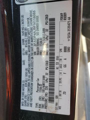 Photo 10 from auction – 2015 FORD FIESTA S with VIN 3FADP4AJ9FM118085