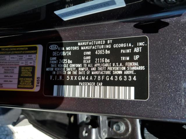 Photo 10 from auction – 2015 KIA OPTIMA LX with VIN 5XXGM4A78FG436334