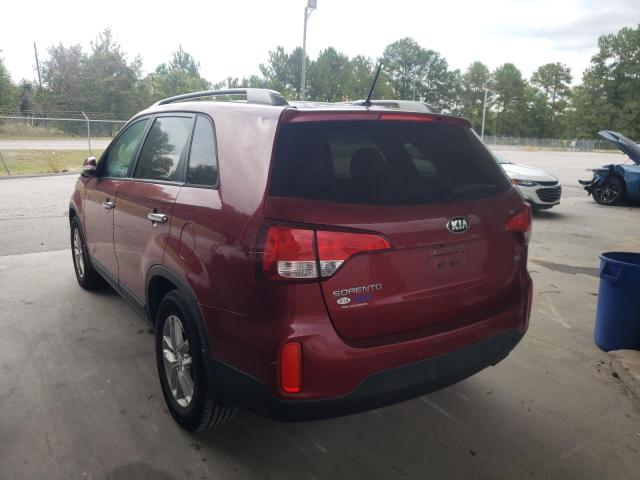 Photo 3 from auction – 2015 KIA SORENTO LX with VIN 5XYKT3A66FG645484