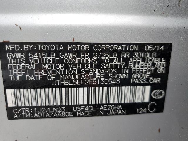 Photo 10 from auction – 2014 LEXUS LS 460 with VIN JTHBL5EF2E5130543