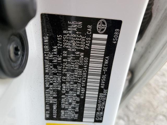 Photo 10 from auction – 2016 TOYOTA CAMRY LE with VIN 4T4BF1FK2GR544560