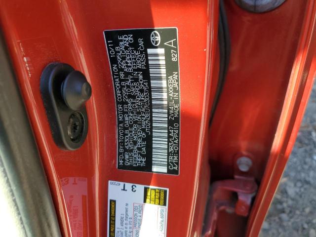 Photo 10 from auction – 2012 TOYOTA PRIUS V with VIN JTDZN3EU7C3037541