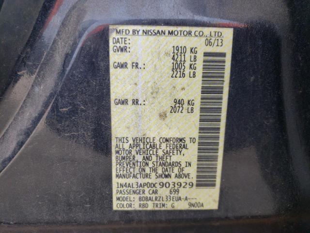 Photo 10 from auction – 2013 NISSAN ALTIMA 2.5 with VIN 1N4AL3AP0DC903929