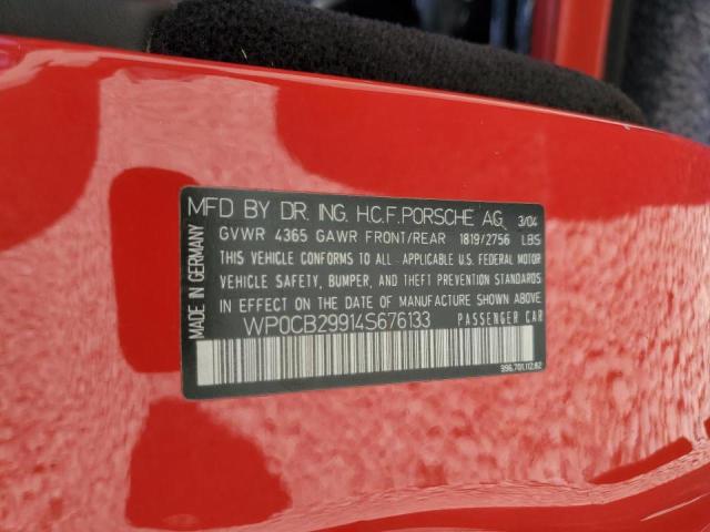 Photo 10 from auction – 2004 PORSCHE 911 TURBO with VIN WP0CB29914S676133