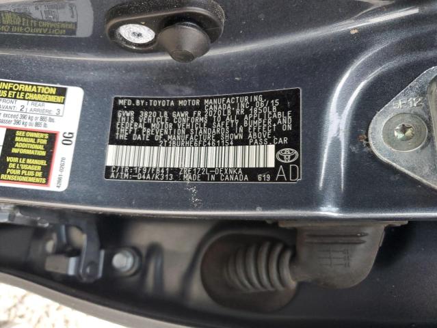 Photo 10 from auction – 2015 TOYOTA COROLLA L with VIN 2T1BURHE6FC461154