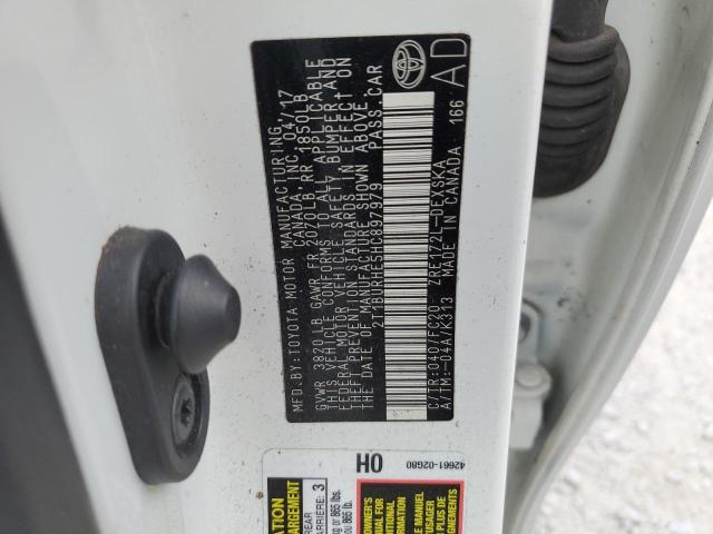 Photo 10 from auction – 2017 TOYOTA COROLLA L with VIN 2T1BURHE5HC897979