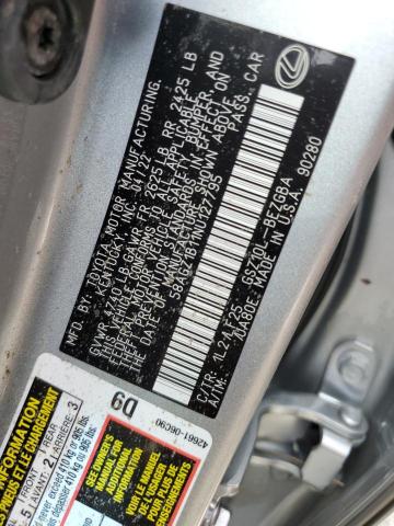 Photo 10 from auction – 2022 LEXUS ES 350 BAS with VIN 58AGZ1B11NU127795