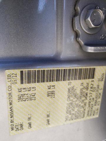 Photo 10 from auction – 2012 NISSAN ALTIMA BAS with VIN 1N4AL2AP8CN572823