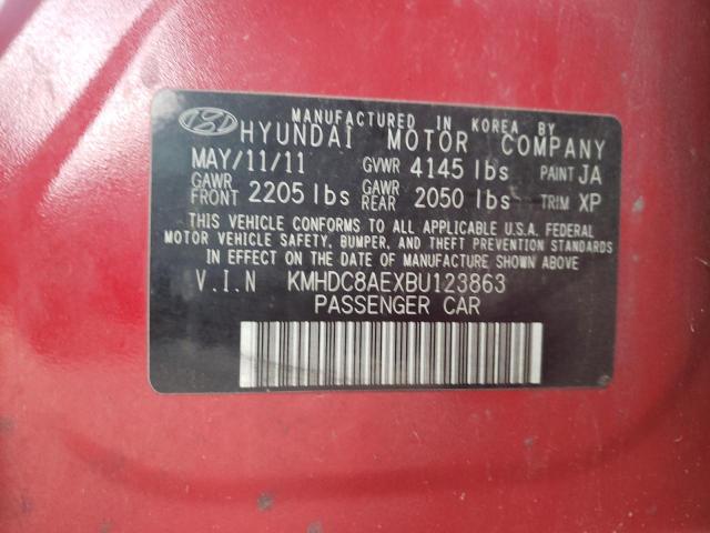 Photo 10 from auction – 2011 HYUNDAI ELANTRA TO with VIN KMHDC8AEXBU123863