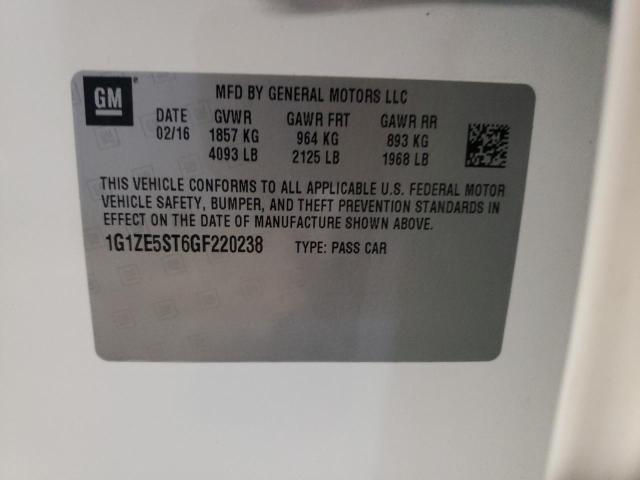 Photo 10 from auction – 2016 CHEVROLET MALIBU LT with VIN 1G1ZE5ST6GF220238
