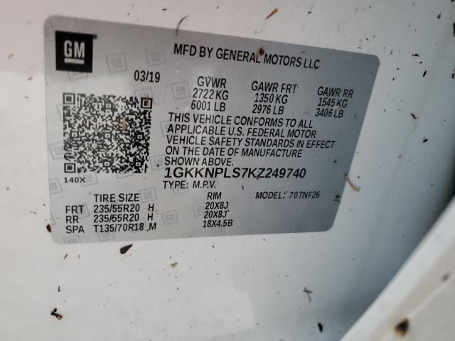 Photo 10 from auction – 2019 GMC ACADIA DEN with VIN 1GKKNPLS7KZ249740