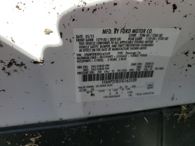 Photo 10 from auction – 2015 FORD TAURUS LIM with VIN 1FAHP2F85FG163109