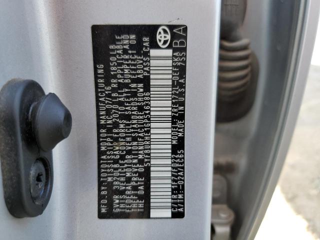 Photo 10 from auction – 2016 TOYOTA COROLLA L with VIN 5YFBURHE1GP546386