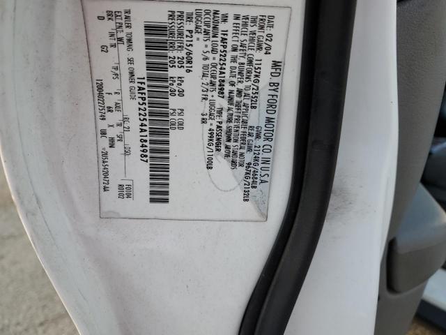 Photo 10 from auction – 2004 FORD TAURUS LX with VIN 1FAFP52254A184987