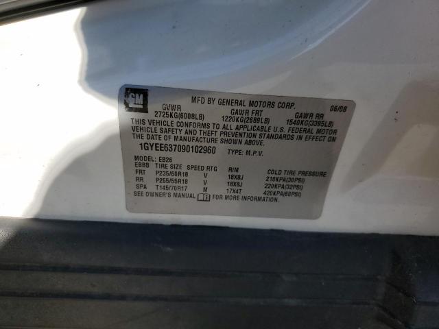 Photo 10 from auction – 2009 CADILLAC SRX with VIN 1GYEE637090102960