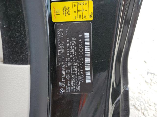 Photo 10 from auction – 2012 BMW 650 I with VIN WBALZ3C57CC397590