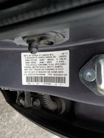 Photo 10 from auction – 2017 HONDA CIVIC EX with VIN 2HGFC2F79HH564496