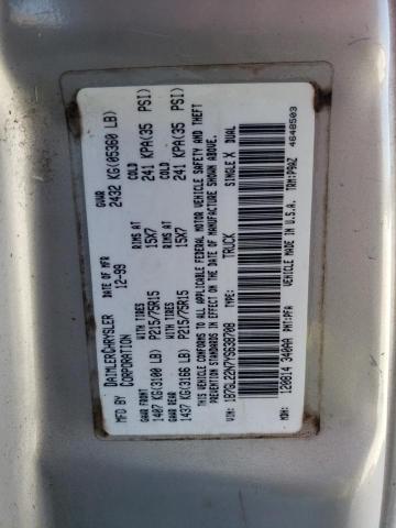 Photo 10 from auction – 2000 DODGE DAKOTA with VIN 1B7GL22N7YS638708