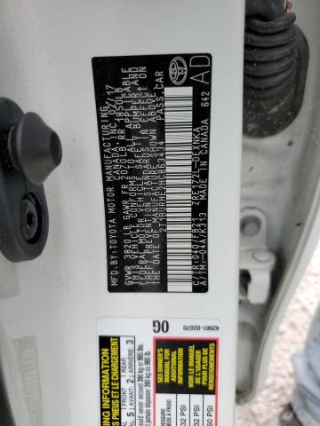 Photo 10 from auction – 2017 TOYOTA COROLLA L with VIN 2T1BURHE2HC863434