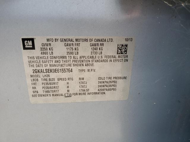Photo 10 from auction – 2014 GMC TERRAIN SL with VIN 2GKALSEK9E6155764