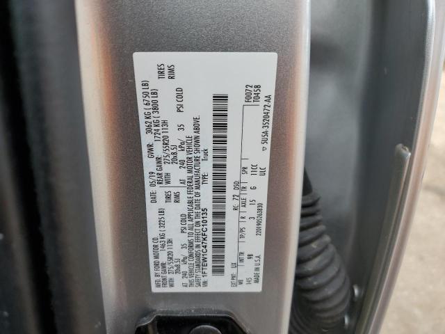 Photo 10 from auction – 2019 FORD F150 SUPER with VIN 1FTEW1C47KFC10135
