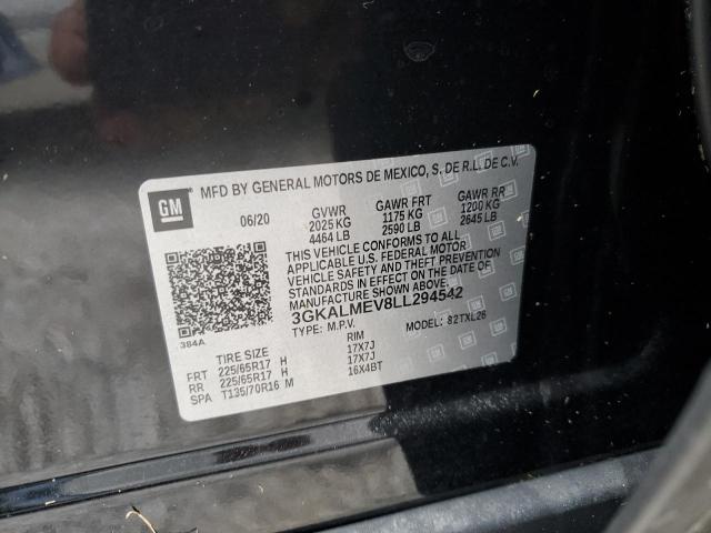 Photo 10 from auction – 2020 GMC TERRAIN SL with VIN 3GKALMEV8LL294542
