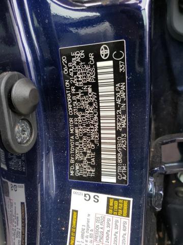 Photo 10 from auction – 2021 TOYOTA COROLLA LE with VIN JTDEPMAE8MJ125797
