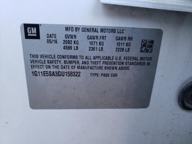 Photo 10 from auction – 2016 CHEVROLET MALIBU LIM with VIN 1G11E5SA3GU158322