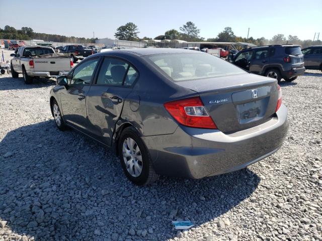 Photo 3 from auction – 2012 HONDA CIVIC LX with VIN 19XFB2F56CE024334