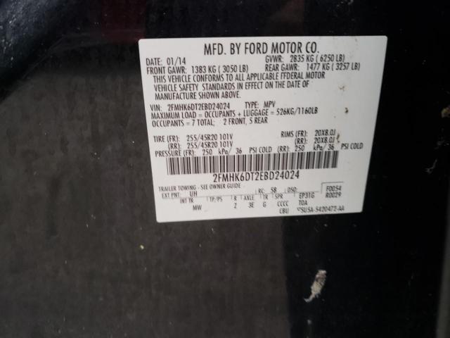 Photo 10 from auction – 2014 FORD FLEX LIMIT with VIN 2FMHK6DT2EBD24024