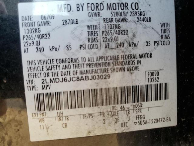 Photo 10 from auction – 2010 LINCOLN MKX with VIN 2LMDJ6JC8ABJ03029
