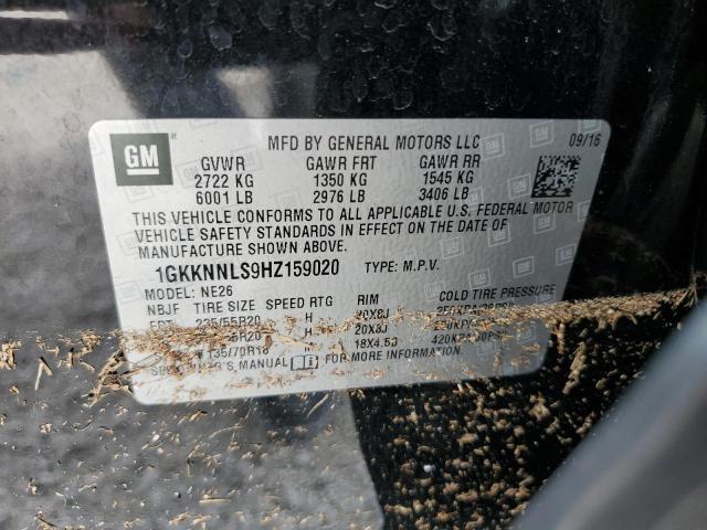 Photo 10 from auction – 2017 GMC ACADIA SLT with VIN 1GKKNNLS9HZ159020