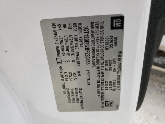 Photo 10 from auction – 2011 GMC SIERRA K25 with VIN 1GT120E82BF236453
