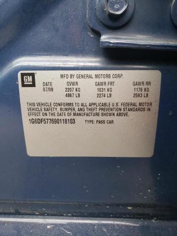 Photo 10 from auction – 2009 CADILLAC CTS with VIN 1G6DF577690118103